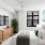 bedroom with bed and wall art